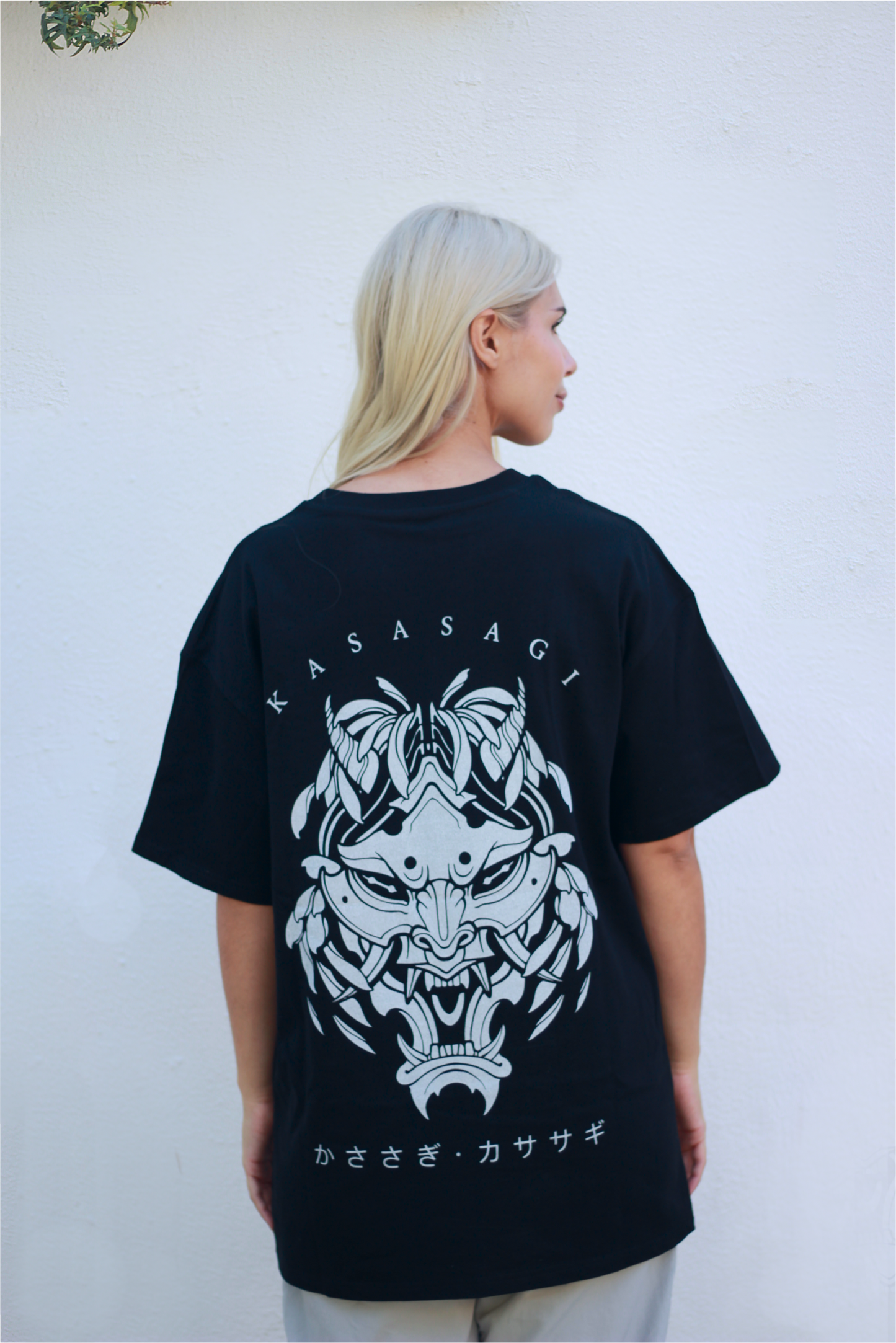 Japanese Hannya – Oversized T-Shirt Black