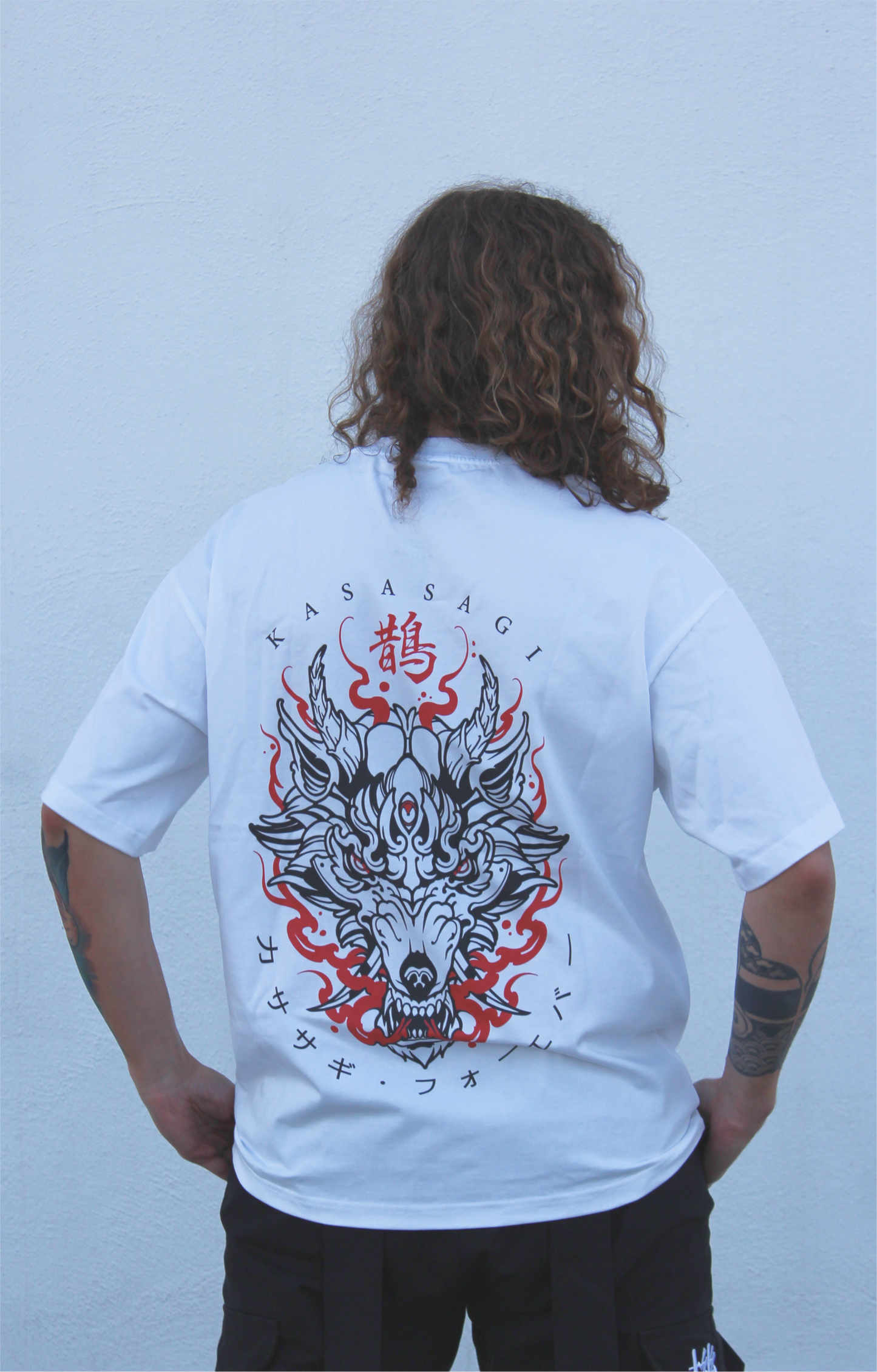 Cursed Wolf – Oversized T-Shirt White